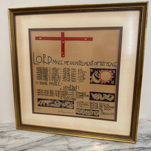 St Francis of Assisi Peace prayer framed print - Picture 13 of 14